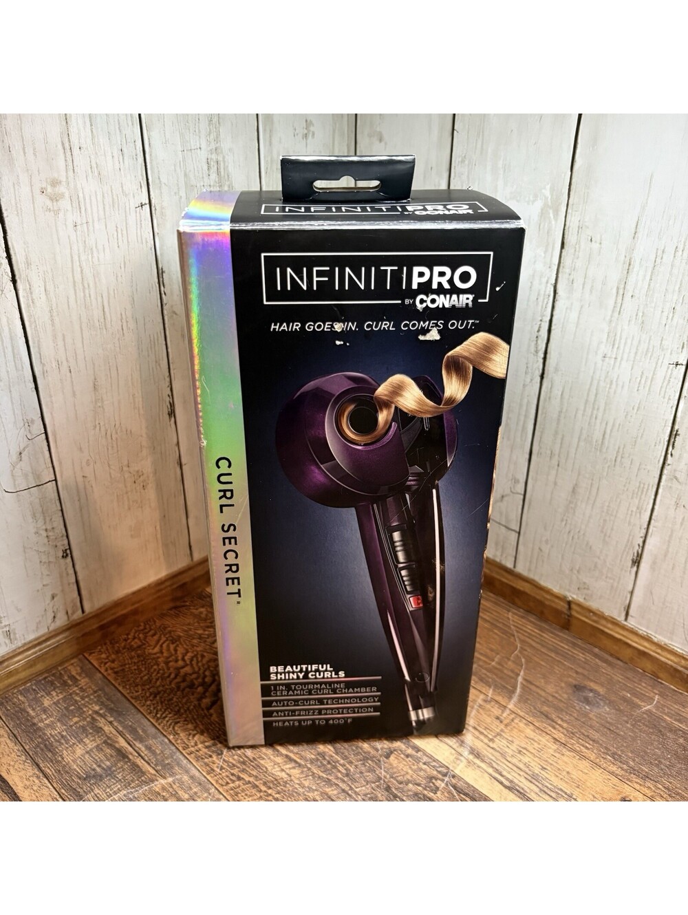 NEW Conair Infiniti Pro Curl Secret - Purple - 1 inch Tourmaline Ceramic CD203N